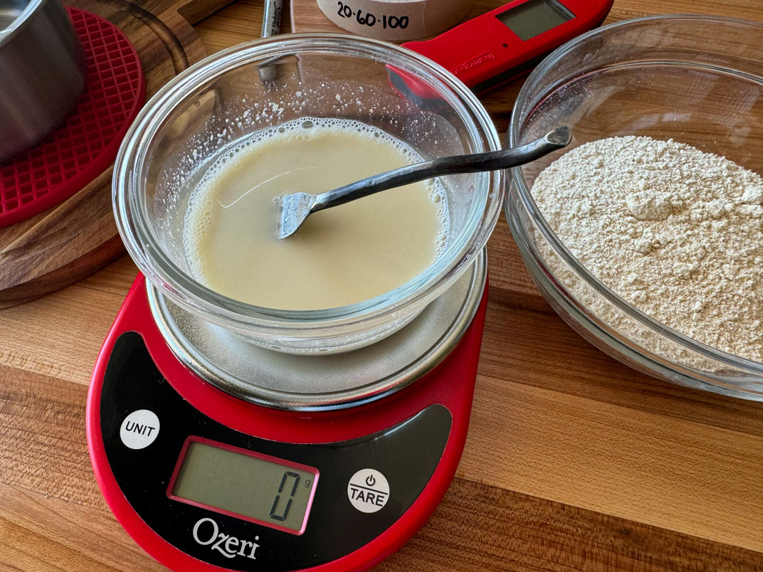 IMG_0118featured sourdough starter mixed with water and whole wheat einkorn flour