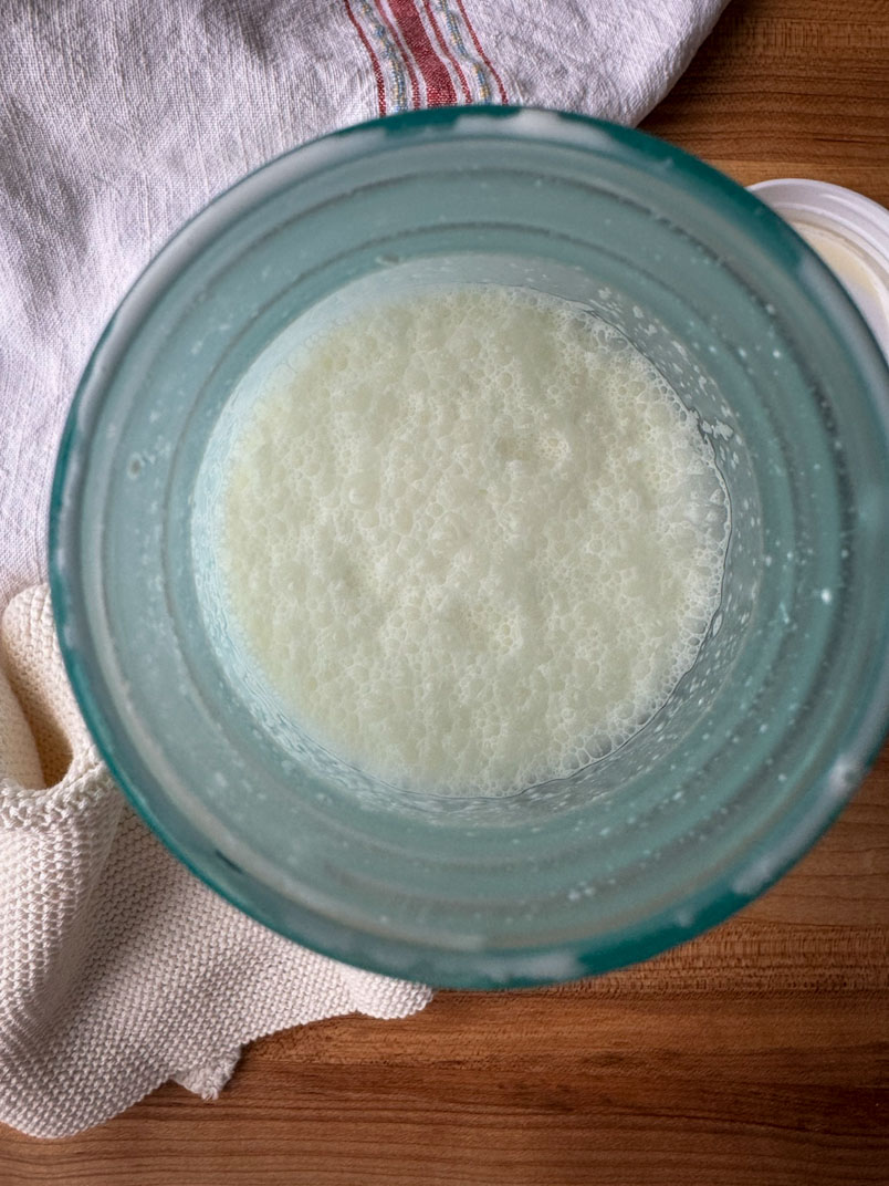 Buttermilk Buttermilk after making butter