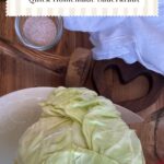 A quick homemade sauerkraut recipe that ferments for only 4-8 days.