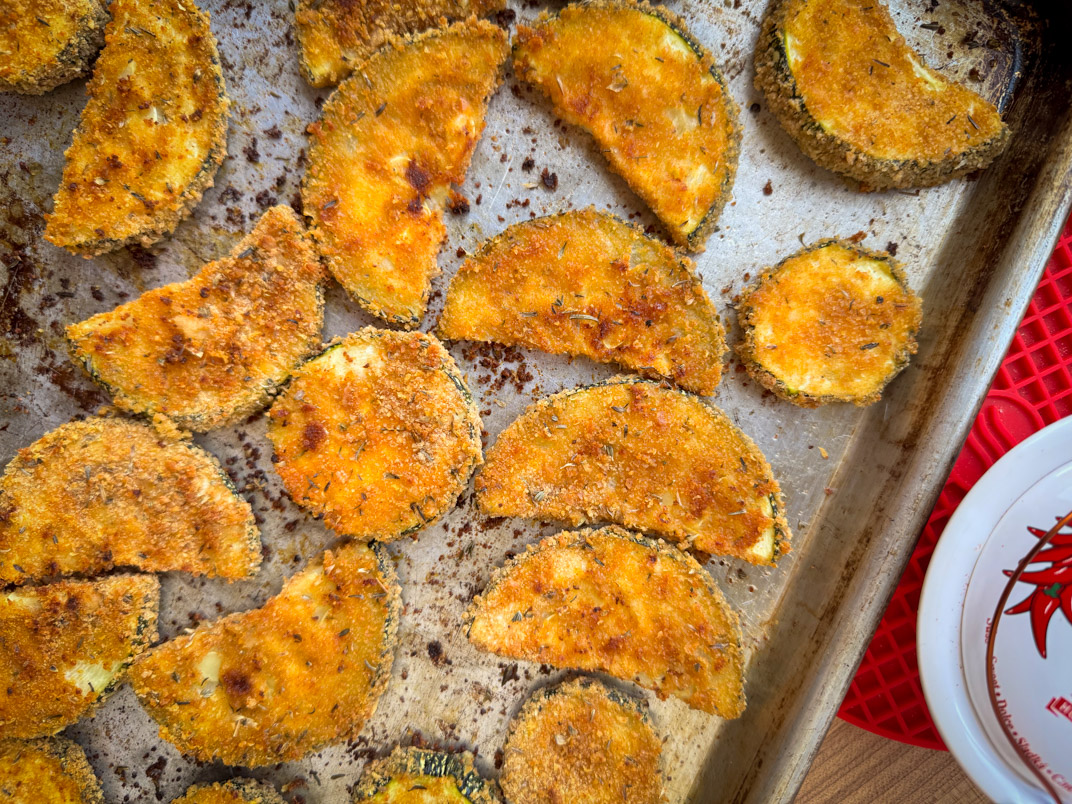 baked zucchini rounds