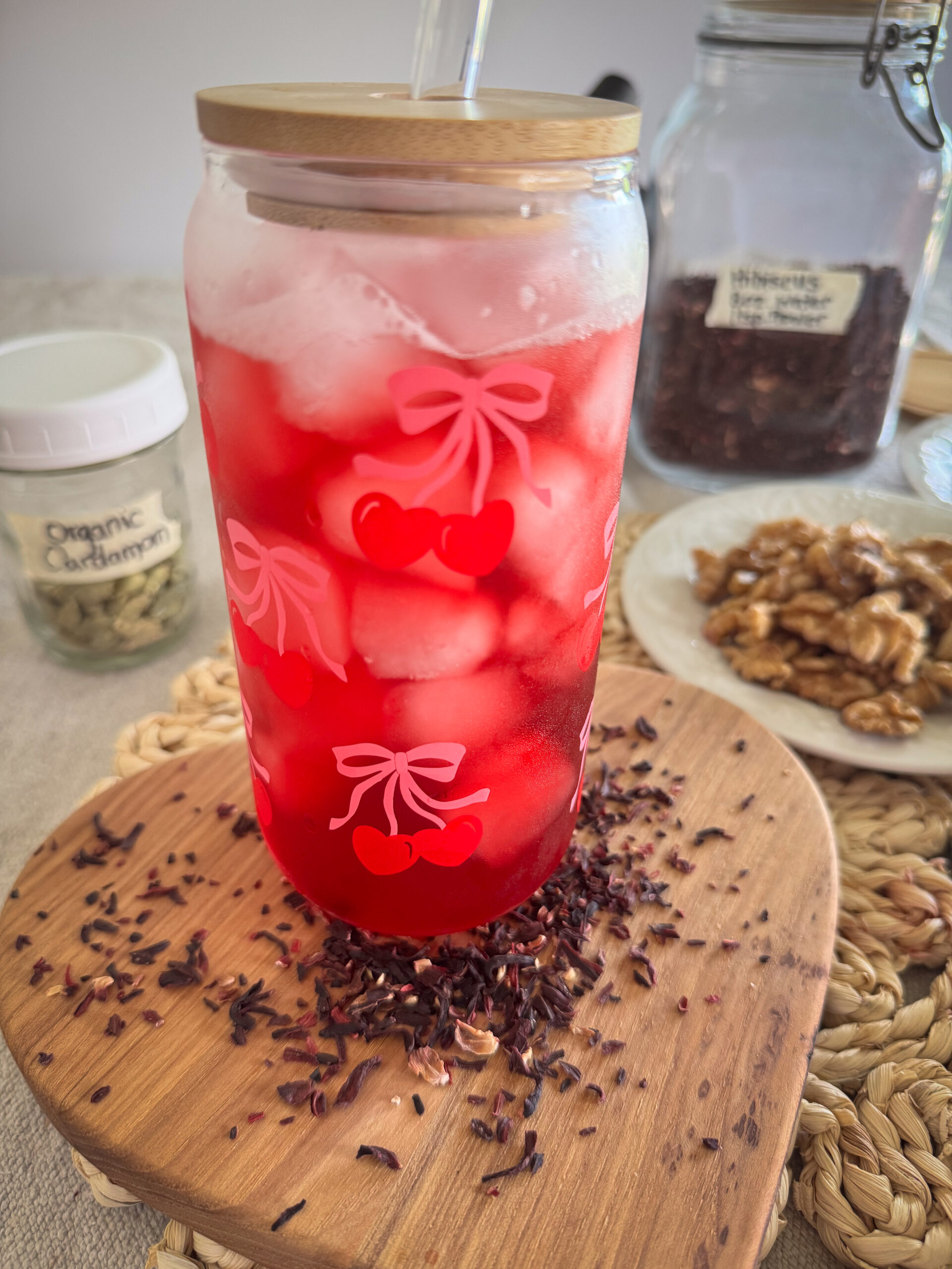 healthy pink tea