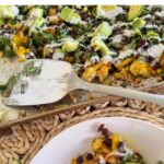 mediterranean diet friendly dinner with olive oil and vegetables