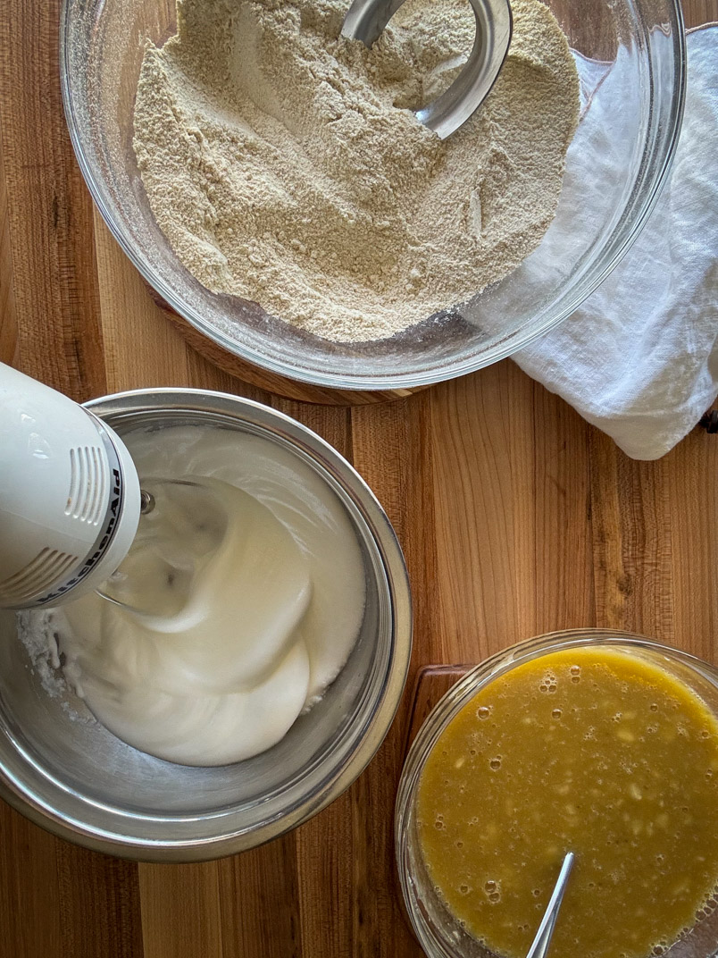making a healthy olive oil cake