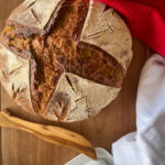 old world sourdough bread made with einkorn wheat