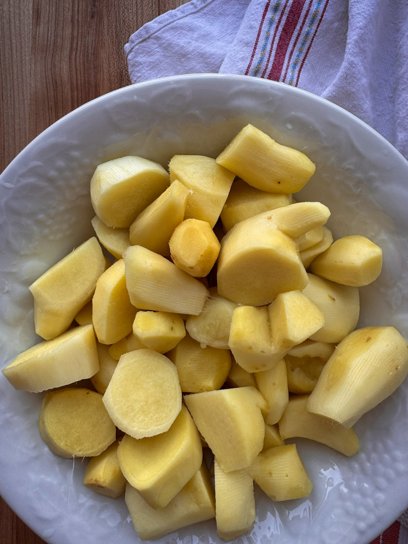 peeled ginger chopped peeled ginger chopped