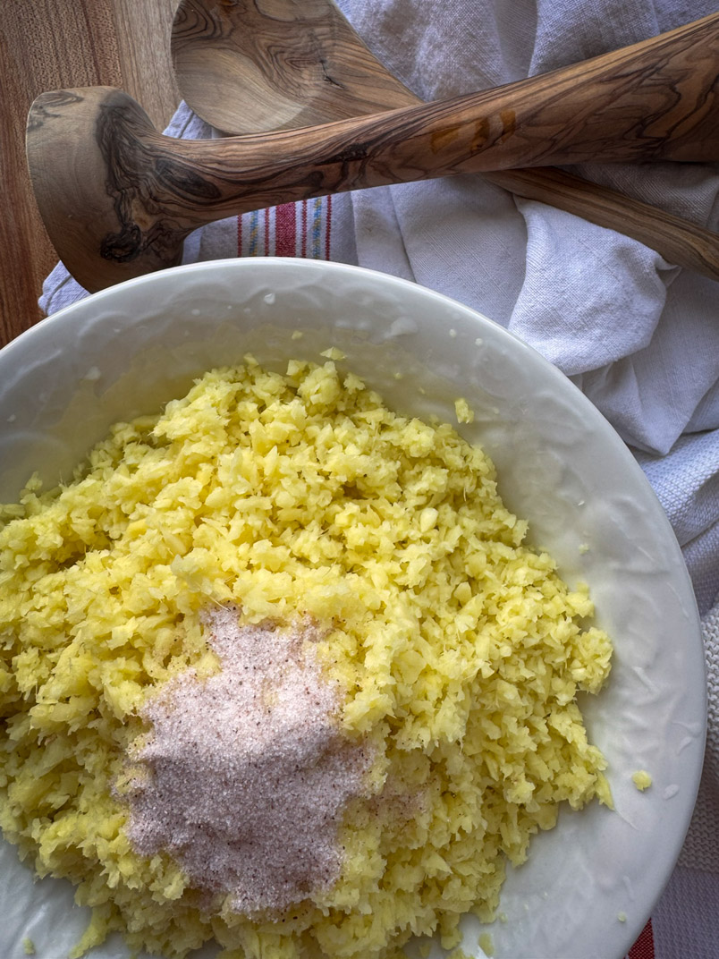finely chopped ginger for a healthy ginger recipe