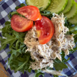 healthy chicken salad recipe from honeysalt and olive