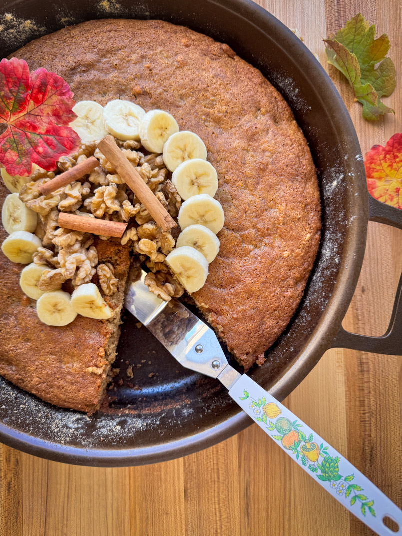healthy banana olive oil cake for fall