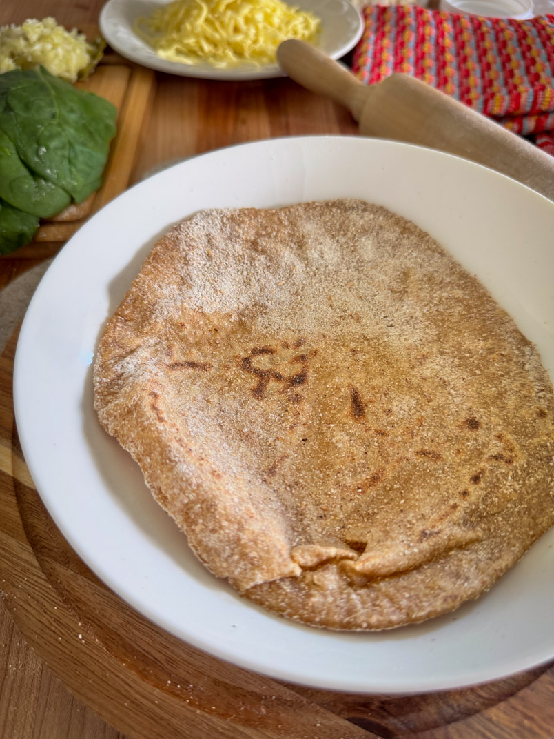 sourdough flatbread for probiotic breakfast recipe