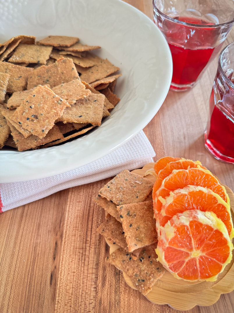 Whole Wheat Sourdough Crackers