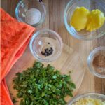 Spaghetti squash with parsley, nutmeg, and ghee