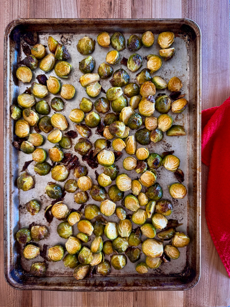 roasted brussel sprouts with honey vinaigrette