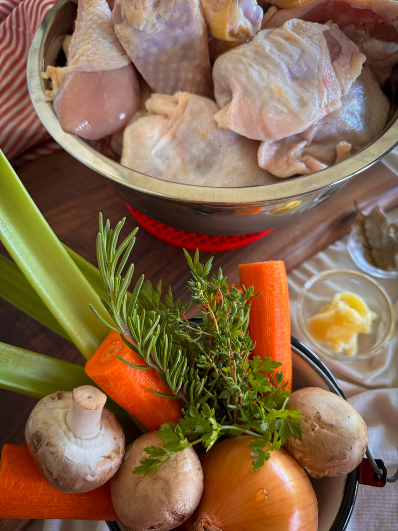 Easy Chicken Broth from Thighs and Drumsticks