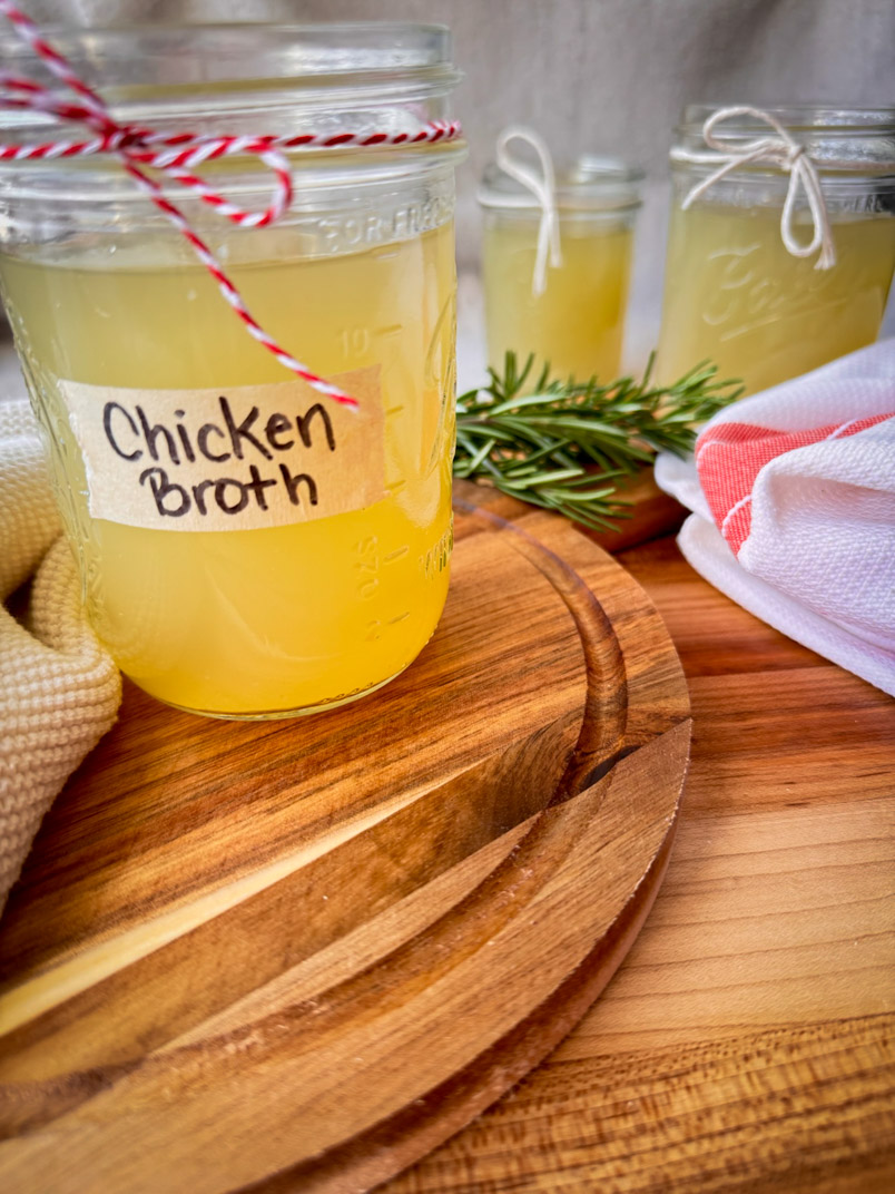 Easy chicken broth made from thighs and drumsticks. No whole Chicken needed.