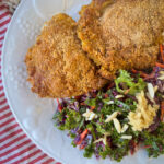 buttermilk baked chicken and kale salad for a easy healthy dinner