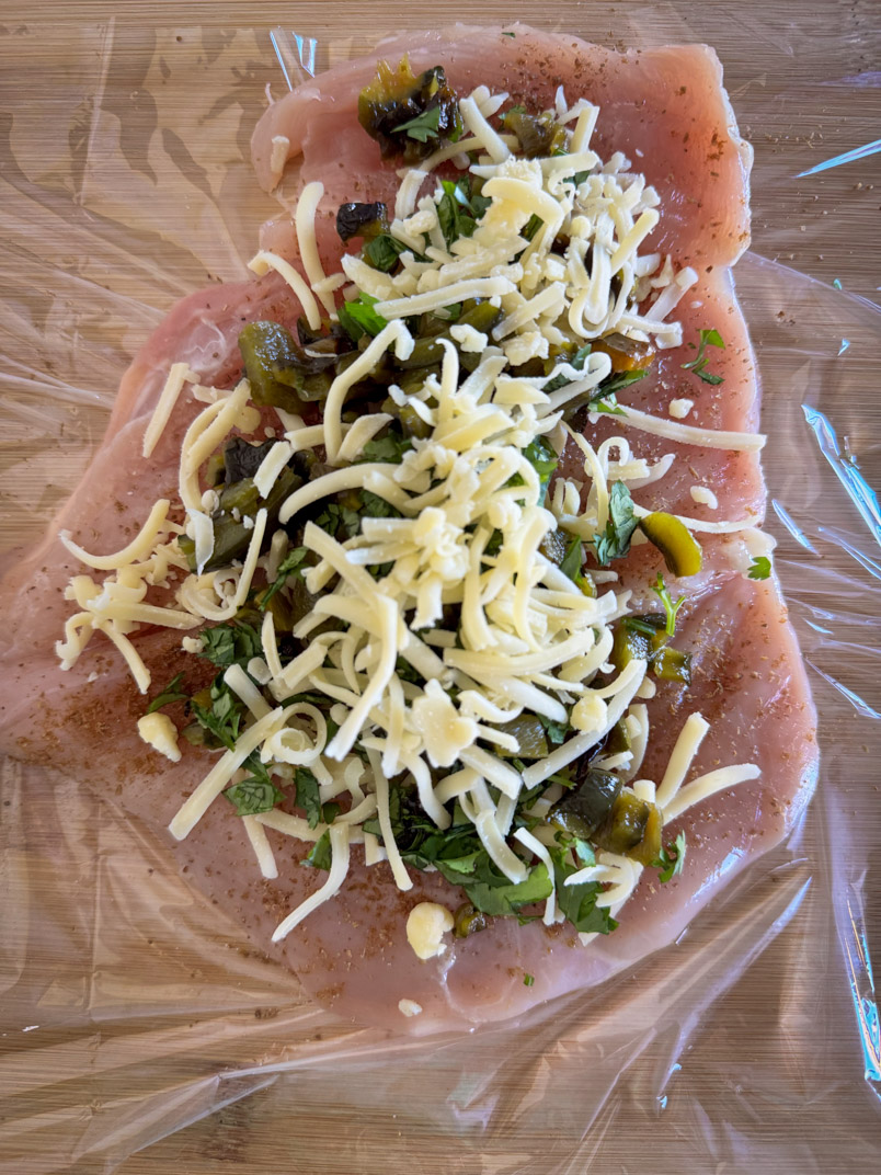 butterfly chicken breast with roasted poblano and mozzarella butterfly chicken breast with roasted poblano and mozzarella