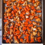 roasted cauliflower and carrots