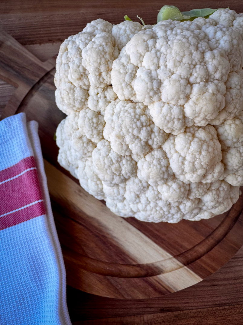 head of cauliflower head of cauliflower
