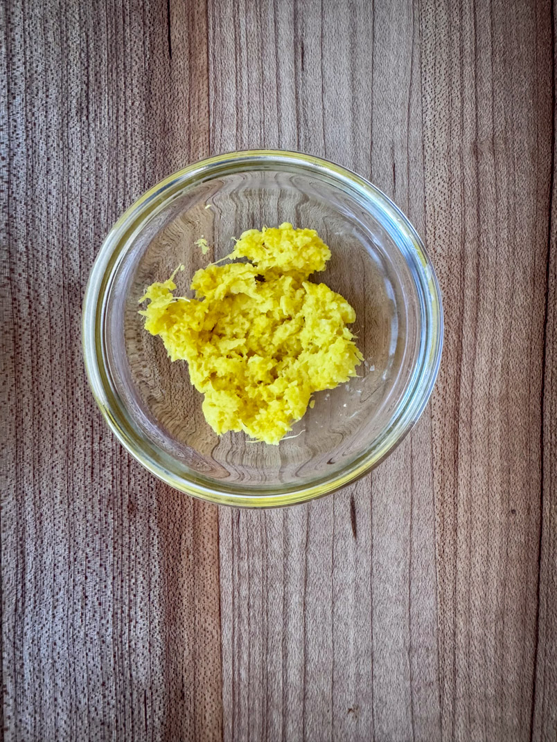 fresh ginger for lentil soup