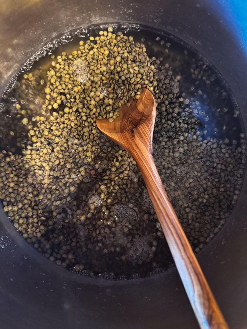 cooking lentils for soup