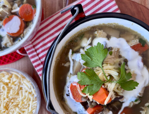 High Protein Lentil Soup with Chicken