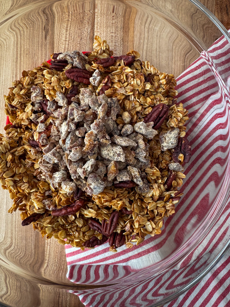 making homemade granola making homemade granola