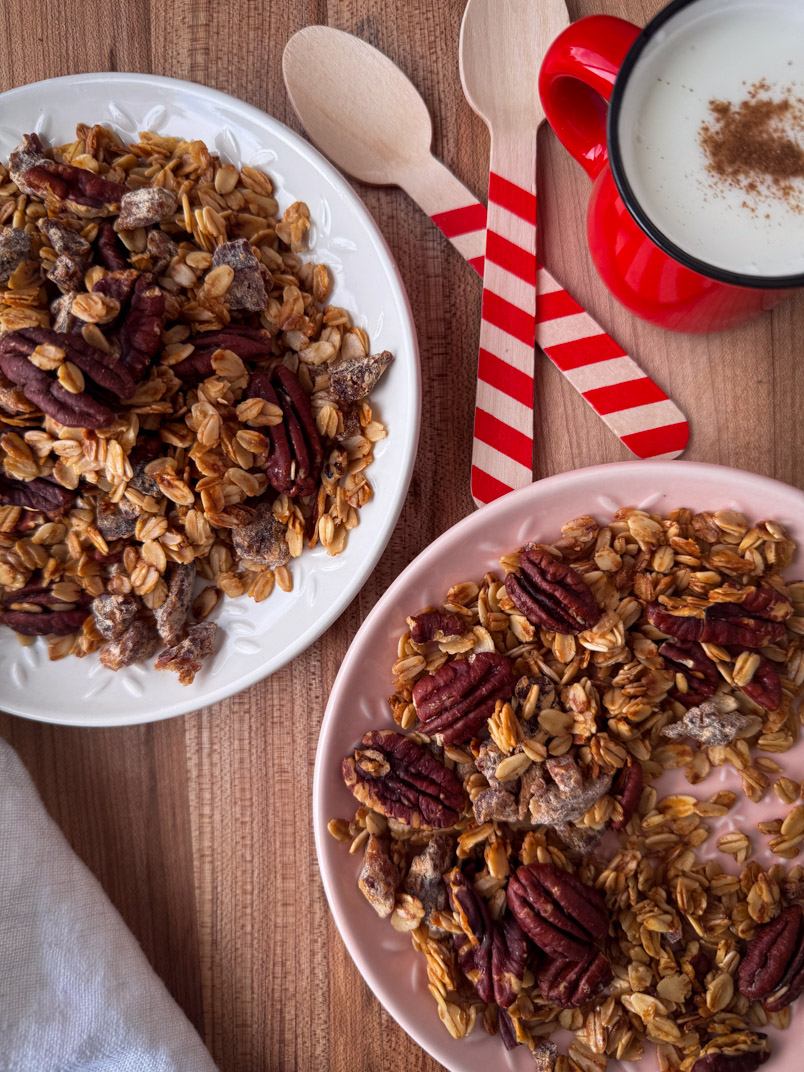 serving honey and maple pecan granola serving honey and maple pecan granola