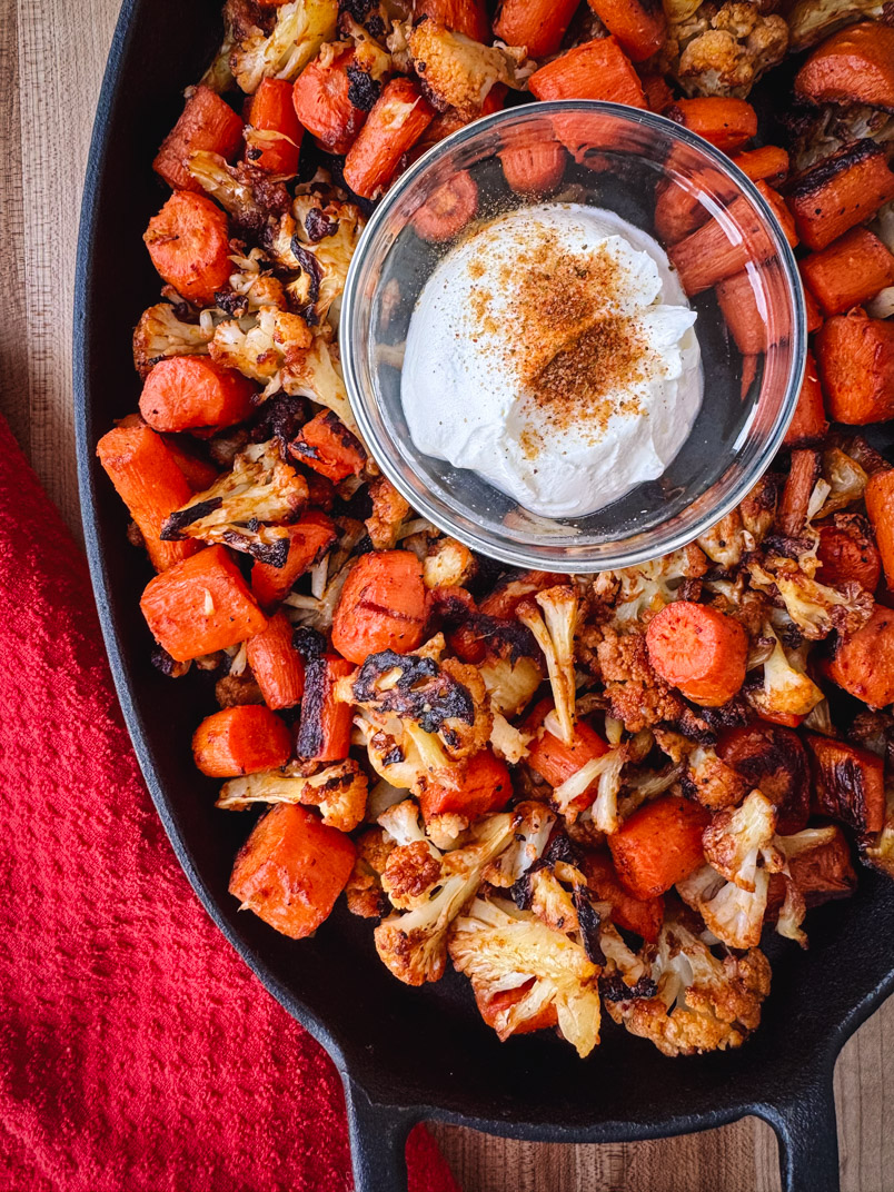 Roasted Cauliflower and Carrots