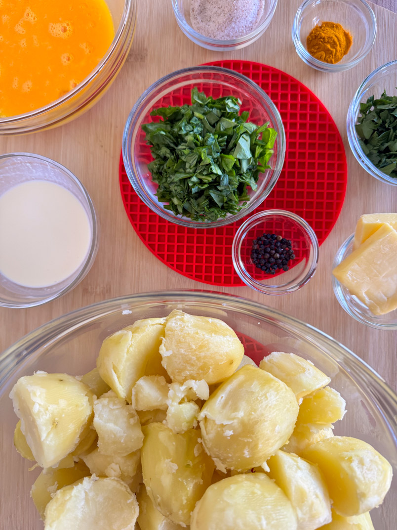 ingredients for loaded potato bites