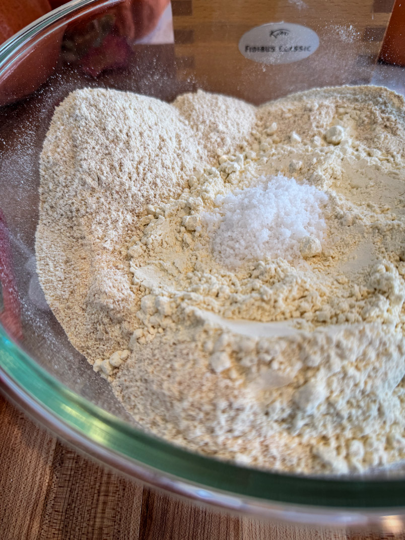 einkorn wheat and sea salt