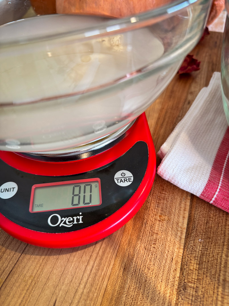einkorn sourdough starter and water