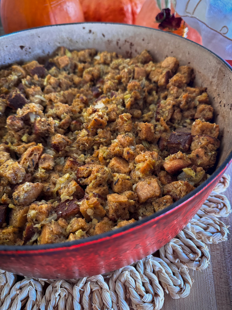 Thanksgiving side sourdough dressing