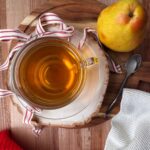 a cup of pear tea made from scratch
