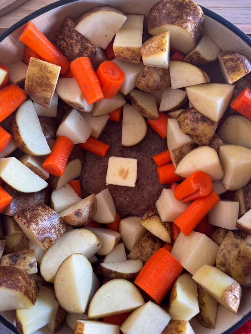 chopped potatoes and carrot side dish chopped potatoes and carrot side dish