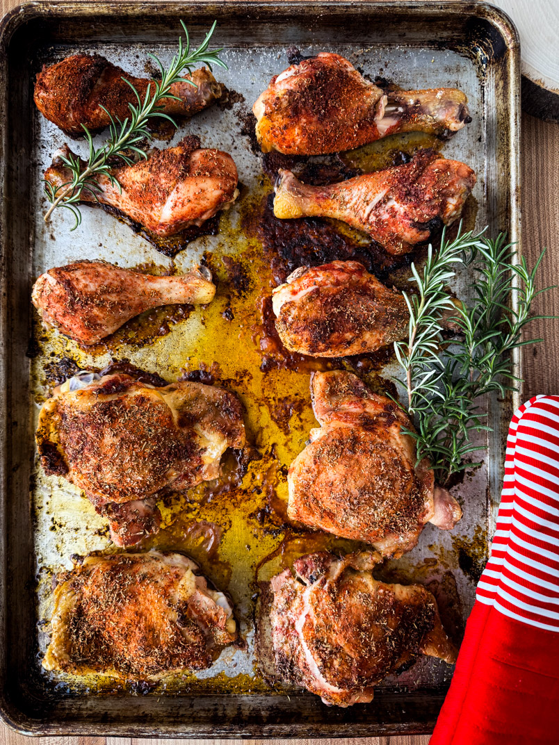 Easy Rosemary Chicken Drumsticks and Thighs