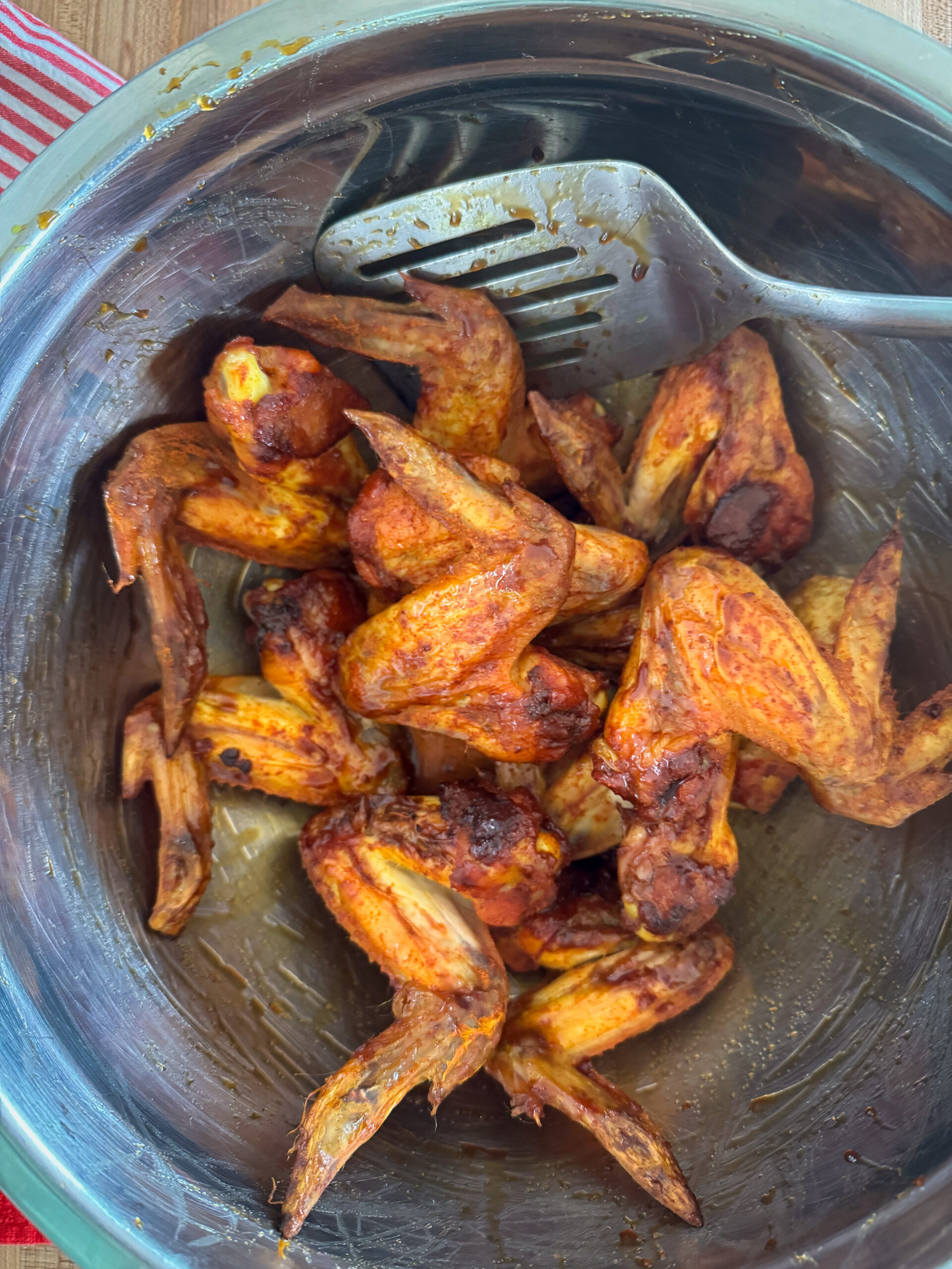 ume plum vinegar sauce on chicken wings