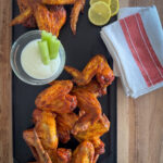 platter of Ume plum chicken wings