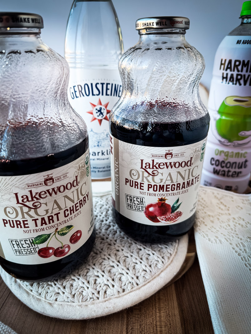 tart cherry pomegranate drink with mineral water and coconut water tart cherry pomegranate drink with mineral water and coconut water