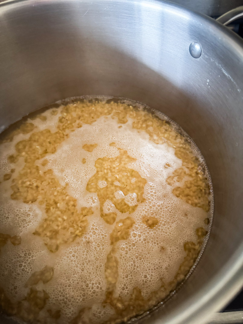 cooking organic brown rice