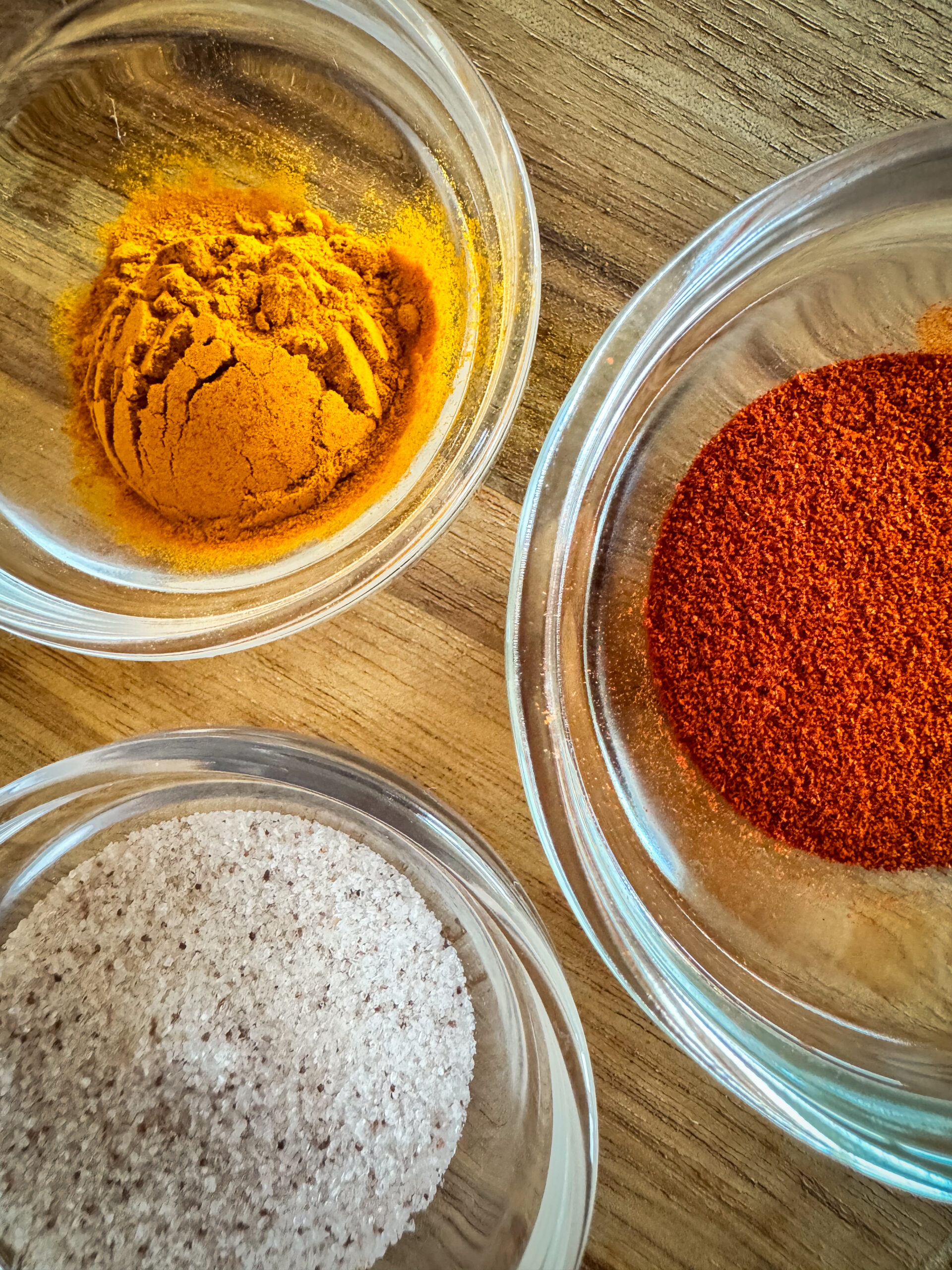 sea salt, turmeric, and sweet paprika