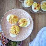 deviled eggs with a probiotic filling