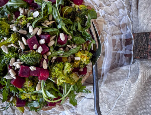 Beet and Broccoli Salad with Arugula